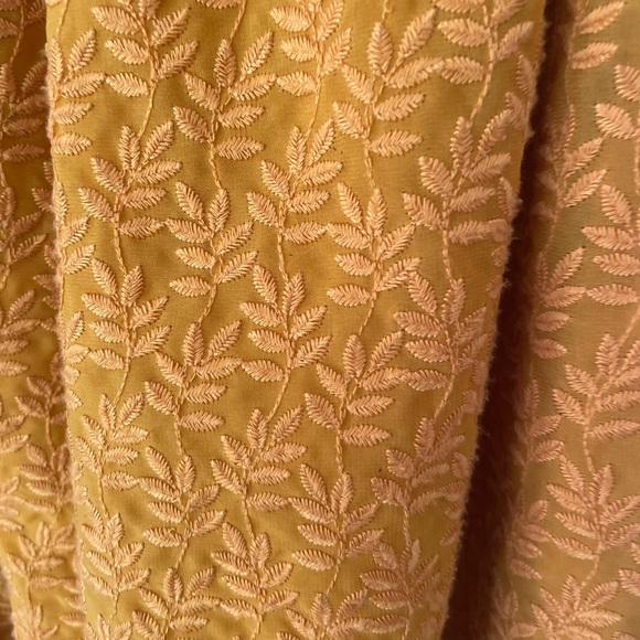 Daniel Rainn via Anthropologie Sz M Gold Autumnal Dress - Picture 5 of 5